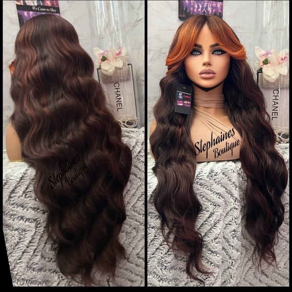 Human Hair Blended Bang Wig main image 10